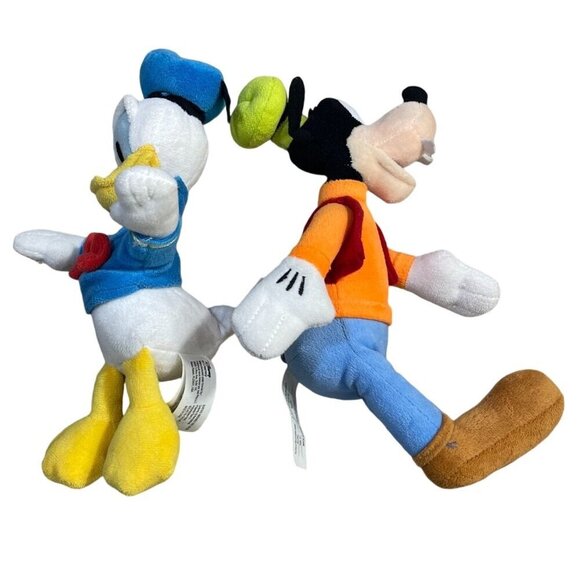 Disney Goofy Donald Duck Plush Stuffed Animals Small Soft - Picture 2 of 5